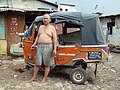 Bajaj driver, Jakarta Indonesia.