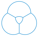 The Reuleaux triangle in a cluster of four soap bubbles