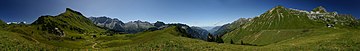 vom Schadonapass bei der Biberacher Hütte