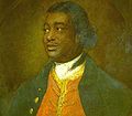 Circa 1729-1780 - Ignatius Sancho, portrait par Thomas Gainsborough (1727–1788). Son éducation est financée par John Montagu (2e duc de Montagu).