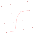 Erdős–Szekeres theorem, geometric interpretation as monotone path