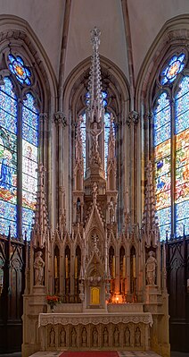 Main altar, Notre-Dame du Bas, Ronchamp, France