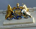 The Royal coat of arms of the United Kingdom (1837 – 1952) on the facade of Old Parliament House, Canberra.