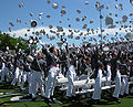 Graduating students at Michie Stadium, 2005