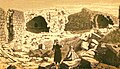 A church ruin in El'Aujeh (present day Nitzana) in the Negev Desert as illustrated by Palmer (1872) in his The Desert of the Exodus.