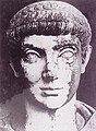 Head of Constantius II or, less probably, Constans (not Constantine II). Height 0.96 m, inv.n. 2882, from Villa Borghese.