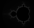 Mandelbrot set in grayscale