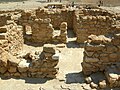 Remains of living quarters at Qumran.