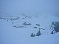 Blick auf das obere Sudelfeld mit Walleralm (links) und Speckalm (rechts)