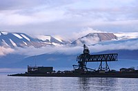 Hotellneset old coal berth, Longyearbyen, Svalbard.