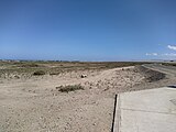 Acceso al Humedal desembocadura del Río Copiapó por la Ruta C-302 vista norte.