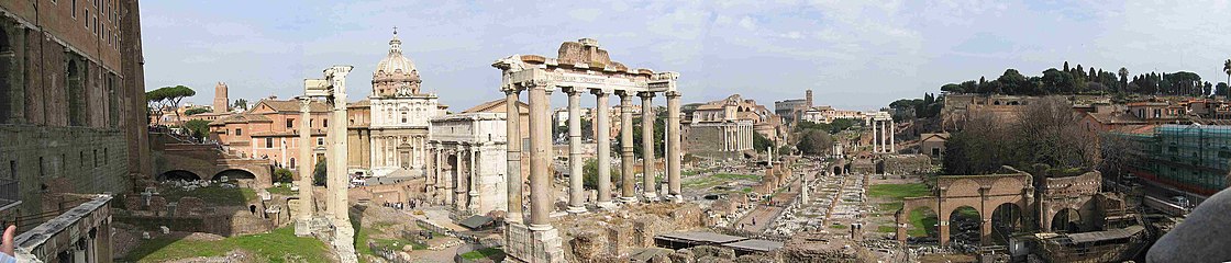 Panoramic View, Forum Romanum, compressed