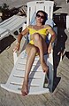 Russian sunbathing girl in Turkey