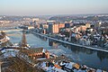 The Meuse River and the Walloon Parliament.