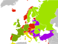 English: ESC 2007 map before the contest