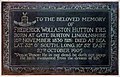 Plaque to Frederick Wollaston Hutton