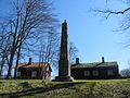 Råshult, monument behind the building