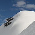 Lawinenverbauung im Skigebiet der Silvretta Nova