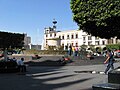 Fountain at Plaza Universidad next to the Municipal Palace