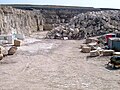 Portland stone quarry, Isle of Portland, Dorset.