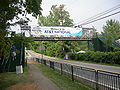 A temporary bridge for pedestrians at the Congressional Country Club during the the 2007 AT&T National tournament.