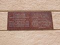 Pamětní deska na Lužickém semináři (Memorial plaque at the Lusatian Seminar)