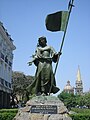 Statue of Beatriz Hernandez, one of Guadalajara's pioneers on Morelos Street