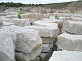 Portland stone quarry, Isle of Portland.