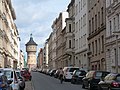 Lessingstraße mit Blick auf den Wasserturm Nord