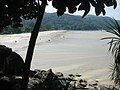 Lowest level of the water at Kato Noi Beach during 2004 tsunami