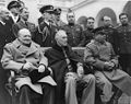 Churchill, Roosevelt and Stalin in Yalta on the same day in 1945