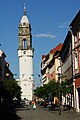 Reichen tower from west, Reichenstraße in the front