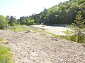 Le terril de l'ancienne mine d'argent et de plomb.