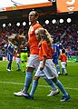 Before the international friendly match between Netherlands and Japan at FC Twente Stadium on September 5, 2009.