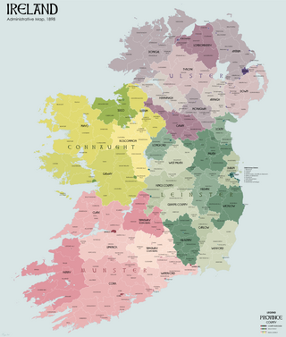 List of Irish local government areas 1899–1921