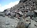 Obsidian talus, Obsidian Dome, California.