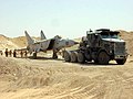 An Iraqi MiG-25RB Foxbat-B found buried under the sand west of Baghdad