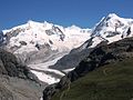 mit Grenzgletscher und Liskamm