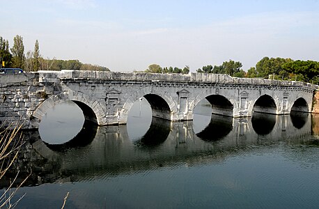 Ponte d’Augusto, Rimini, Italy (20 AD)