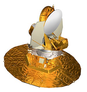 Artist's impression of the Wilkinson Microwave Anisotropy Probe.