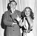 Alan Young in AFRS TALENT Circa 1950s Olga San Juan (cropped version)