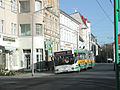 Modern trolleybus in Eberswalde