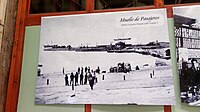 Fotografía de Muelle de Pasajeros, en el Centro Cultural Estación Caldera correspondiente al archivo privado de Sofía Sayago.