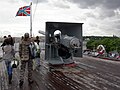 Forward gun on Cruiser Aurora that fired the signal shot to start the Bolshevik 1917 Revolution.