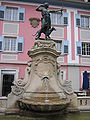 Diana-Brunnen von Bildhauer Wilhelm Sauer zur Erinnerung an den Besuch von Wilhelm II., seiner Frau Auguste Viktoria und deren Tochter Viktoria Luise Prinzessin von Preußen im Jahr 1904