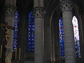 stained glass inside the cathedral of Rouen, Normandie