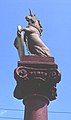 The unicorn atop of the Mercat Cross of Errol in Perth and Kinross, Scotland.