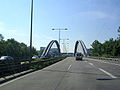 Deutsch: Kaiserleibrücke Ostend - Kaiserlei English: Autobahn-Bridge from Eastend to Kaiserlei