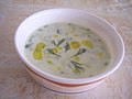 "Cacık", cold soup from Turkey with dill