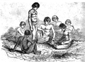 A drawing of Fakaofo islanders in 1841.